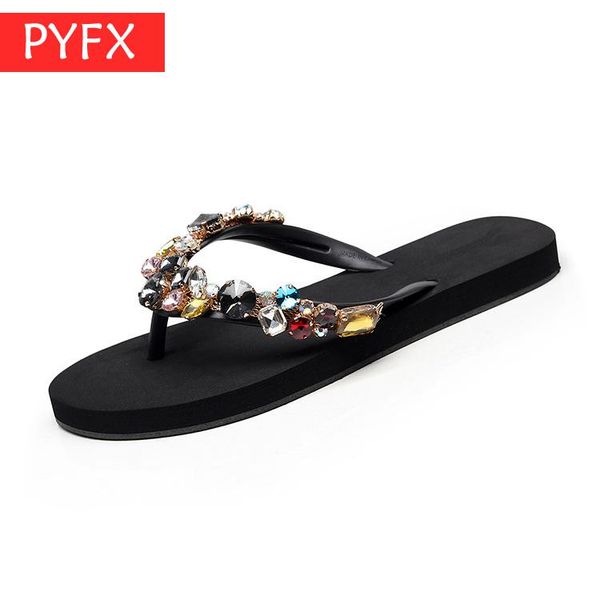 slippers women's summer new fashion sandals leisure flat bottom pinch herringbone water diamond decorating beach shoes durabilit, Black
slippers women's summer new fashion sandals leisure flat bottom pinch herringbone water diamond decorating beach shoes durabilit, Black