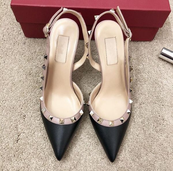 2020 new fashion wedding lady women spikes black matt leather poined toes high heeled heels stiletto shoes slingback pump
2020 new fashion wedding lady women spikes black matt leather poined toes high heeled heels stiletto shoes slingback pump