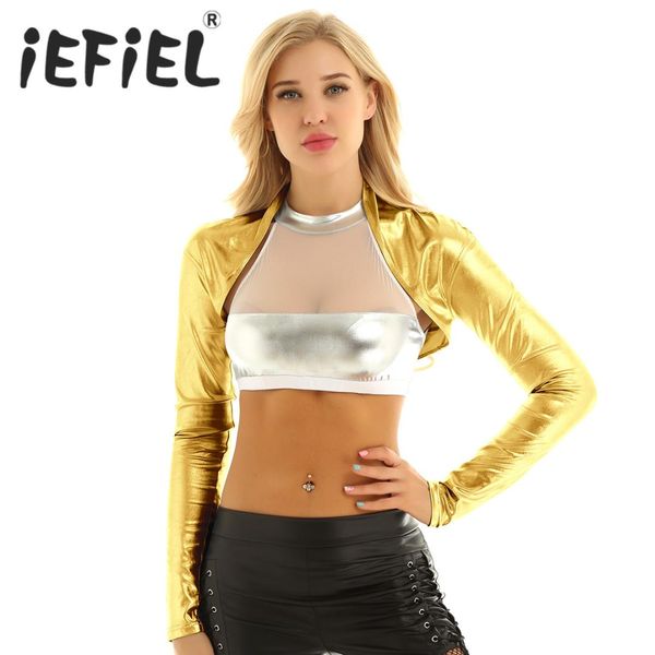 fashion women shiny metallic long sleeves open front shrug bolero short crop cardigan for stage performance sequins coat, Black;brown
fashion women shiny metallic long sleeves open front shrug bolero short crop cardigan for stage performance sequins coat, Black;brown