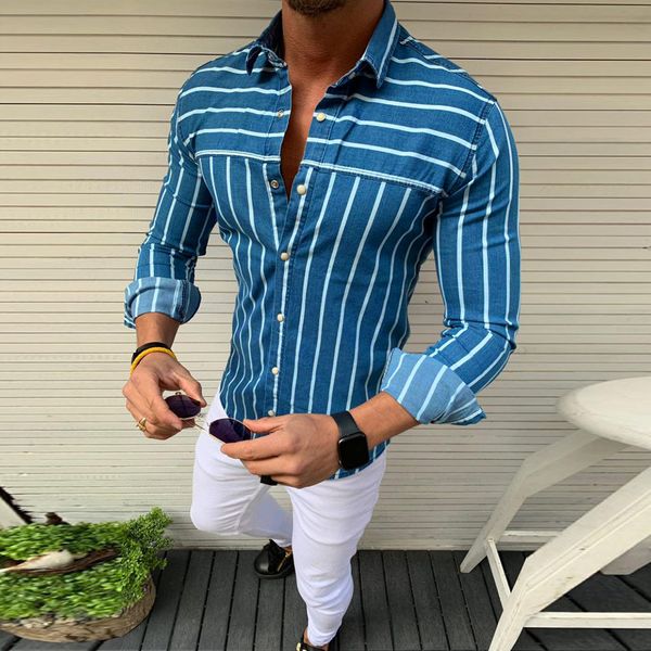 men's shirts spring plus size baggy striped long sleeve button turn-down collar beach hawaiian slim fitshirts fashion streetwear, White;black
men's shirts spring plus size baggy striped long sleeve button turn-down collar beach hawaiian slim fitshirts fashion streetwear, White;black