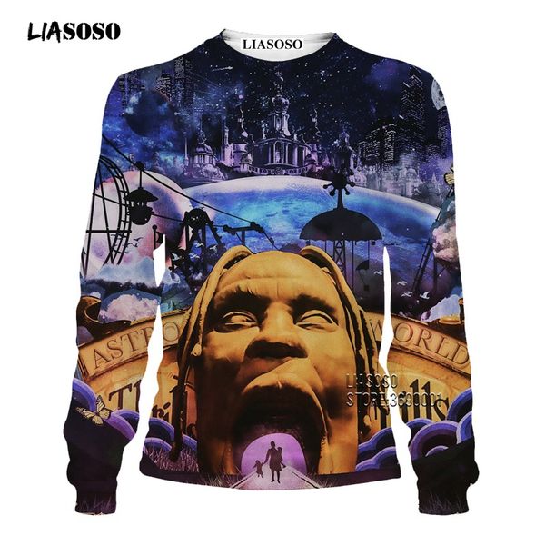 liasoso рэпер travis scoastroworld толстовка harajuku 3d печати мужчины женщины повседневная хип-хоп с длинным рукавом топы крупногабаритные, Black
liasoso рэпер travis scoastroworld толстовка harajuku 3d печати мужчины женщины повседневная хип-хоп с длинным рукавом топы крупногабаритные, Black