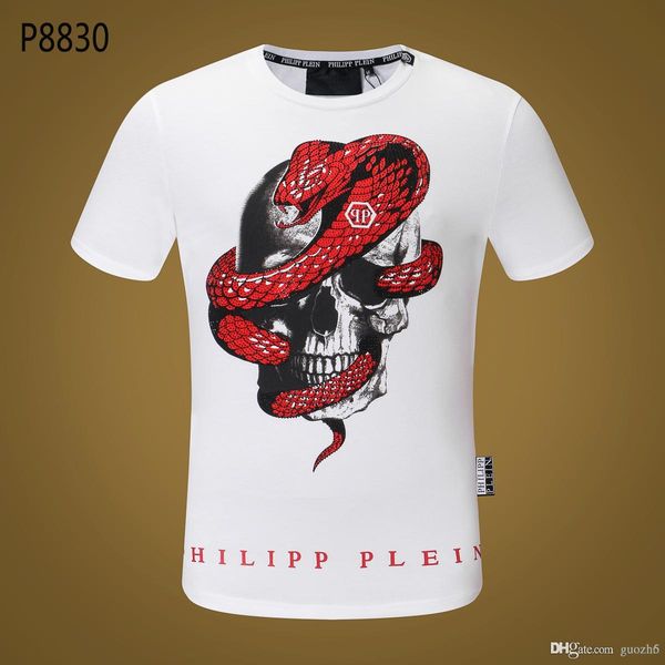 18ss europe paris fashion classic luxury designer brand men t shirts short sleeve drilling skull mens women clothes, White;black
18ss europe paris fashion classic luxury designer brand men t shirts short sleeve drilling skull mens women clothes, White;black