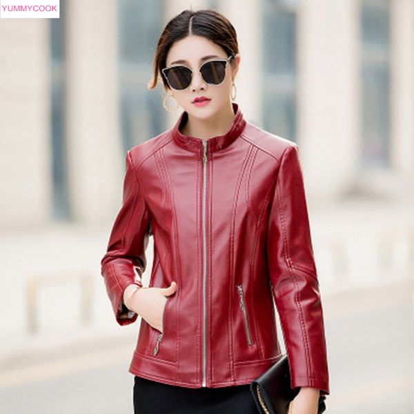 woman 2019 new design spring autumn pu leather jacket faux leather soft coat slim black zipper motorcycle large size jackets 549
woman 2019 new design spring autumn pu leather jacket faux leather soft coat slim black zipper motorcycle large size jackets 549