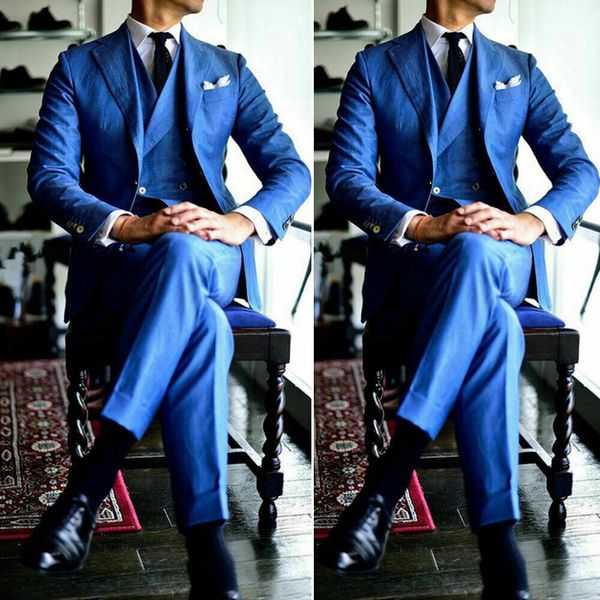 blue linen 3 piece wedding tuxedos slim fit waistcoat pants groom wear party prom men blazer suit(jacket+vest+pants), Black;gray
blue linen 3 piece wedding tuxedos slim fit waistcoat pants groom wear party prom men blazer suit(jacket+vest+pants), Black;gray