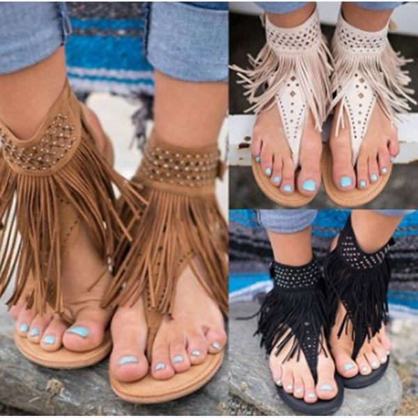 swonco summmer shoes flat sandals women tassel 2020 lady rome sandals shoes ankle flat flip flops summer for women, Black
swonco summmer shoes flat sandals women tassel 2020 lady rome sandals shoes ankle flat flip flops summer for women, Black