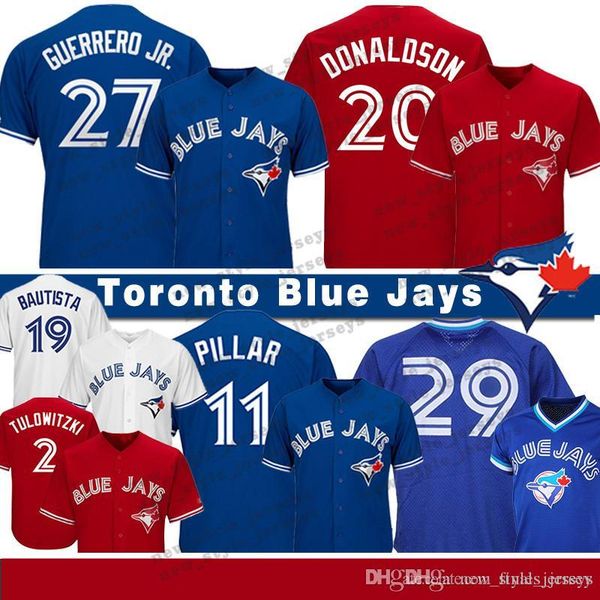 Toronto Blue 27 Vladimir Guerrero Jr. Jays jersey 19 Jose Bautista 20 Josh Donaldson 29 Joe Carter 11 Kevin Pillar Baseball Jerseys
Toronto Blue 27 Vladimir Guerrero Jr. Jays jersey 19 Jose Bautista 20 Josh Donaldson 29 Joe Carter 11 Kevin Pillar Baseball Jerseys