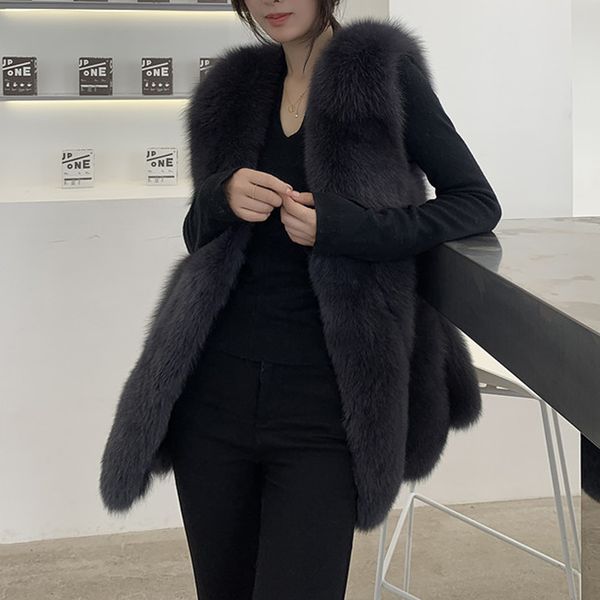 sj1047 fashion women's outwear women fluffy fur vest women real gilet, Black
sj1047 fashion women's outwear women fluffy fur vest women real gilet, Black