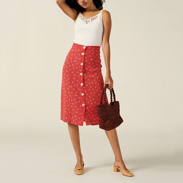 skirts summer women vintage elegant skirt 2021 knee-length print sashes front button womens casual female 3 colors, Black
skirts summer women vintage elegant skirt 2021 knee-length print sashes front button womens casual female 3 colors, Black