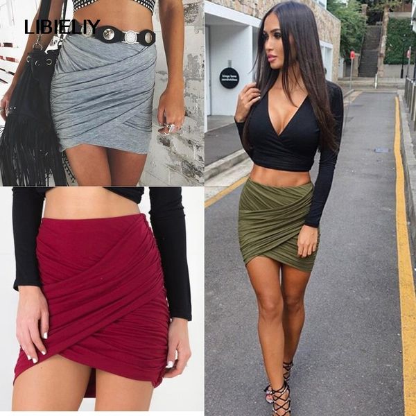nice summer women skirts mini fold package hip skirt irregular bandage bodycon cross fold skirts, Black
nice summer women skirts mini fold package hip skirt irregular bandage bodycon cross fold skirts, Black