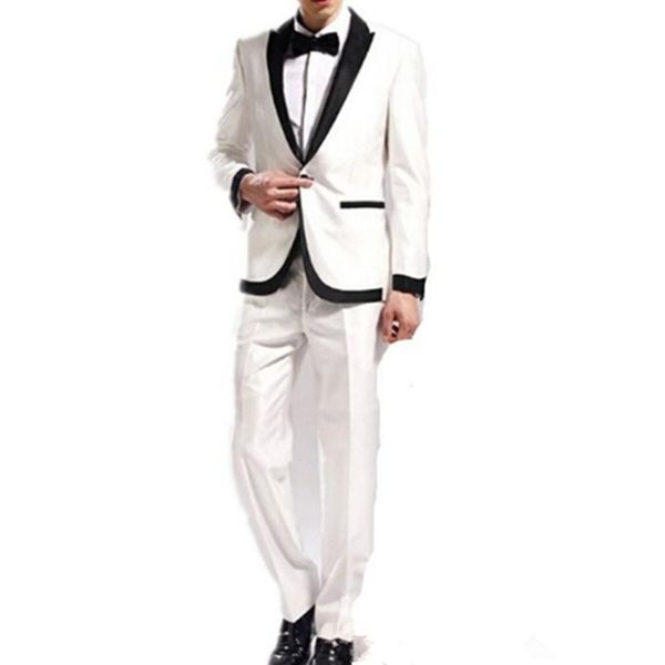 new shiny ivory 2 piece men suit wedding tuxdos groom tuxedos lapel one button men blazer(jacket+pants+tie, White;black
new shiny ivory 2 piece men suit wedding tuxdos groom tuxedos lapel one button men blazer(jacket+pants+tie, White;black