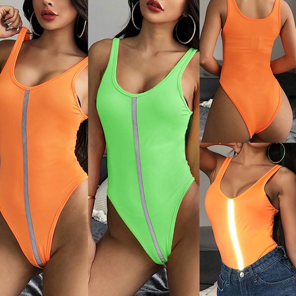 women ladies bodysuit stretch leotard body reflective sleeveless jumpsuit, Black;white
women ladies bodysuit stretch leotard body reflective sleeveless jumpsuit, Black;white