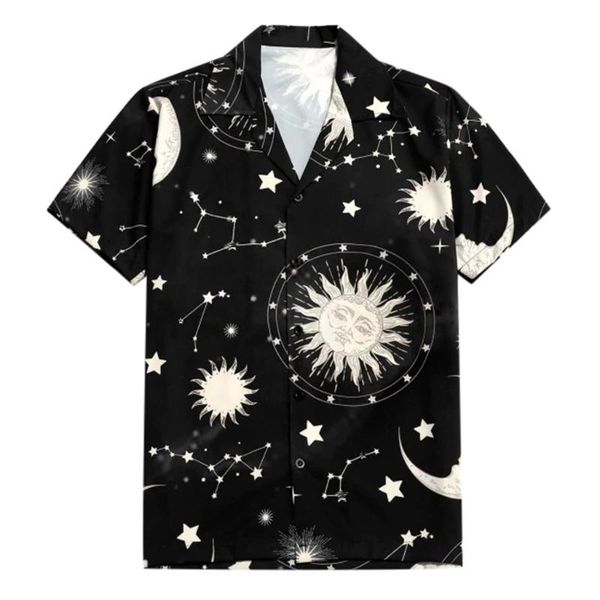 2020 men's summer shirt fashion short sleeve lapel star moon sun print shirt vacation streetwear clothes camisa masculina, White;black
2020 men's summer shirt fashion short sleeve lapel star moon sun print shirt vacation streetwear clothes camisa masculina, White;black