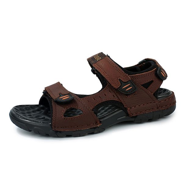 classical leather men sandals summer mens beach shoes italian luxury comfortable moccasins homme breathable leisure flats, Black
classical leather men sandals summer mens beach shoes italian luxury comfortable moccasins homme breathable leisure flats, Black