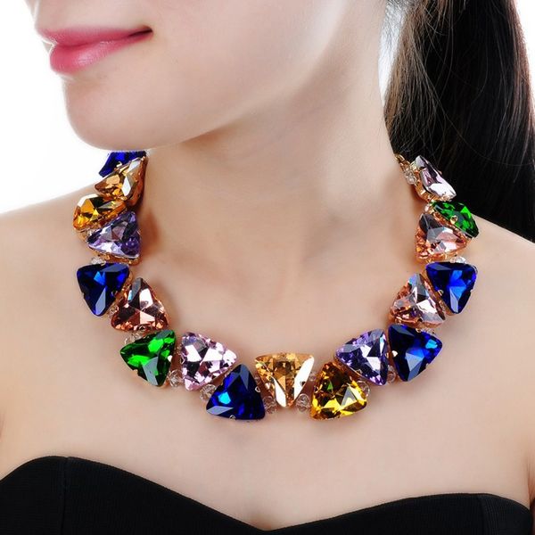 jerollin fashion jewelry gold chain 7 colors triangular glasses chunky choker statement bib necklace for women party jewelry, Golden;silver
jerollin fashion jewelry gold chain 7 colors triangular glasses chunky choker statement bib necklace for women party jewelry, Golden;silver
