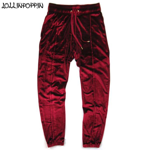men velvet pants velour trackpants drawstring elastic waist hip hop streetwear mens wine red jogger pants front pleated design, Black
men velvet pants velour trackpants drawstring elastic waist hip hop streetwear mens wine red jogger pants front pleated design, Black