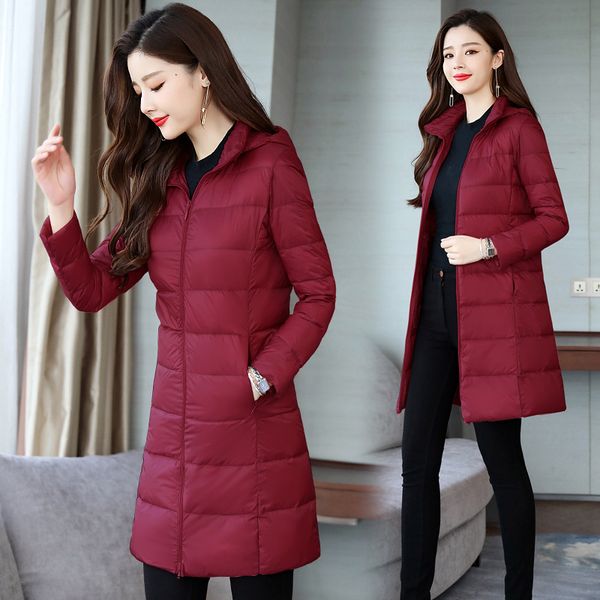 winter women's dress slim fit warm mid-length hooded white duck down jacket 30-40 multi-year-old mom cotton-padded jacket clothe, Black;white
winter women's dress slim fit warm mid-length hooded white duck down jacket 30-40 multi-year-old mom cotton-padded jacket clothe, Black;white