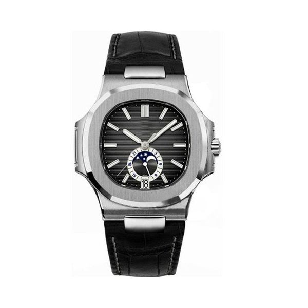 luxury mens watch pp nautilus 5726a series 40mm moon phase dial sapphire glass automatic leather strap men designer sports watch, Slivery;brown
luxury mens watch pp nautilus 5726a series 40mm moon phase dial sapphire glass automatic leather strap men designer sports watch, Slivery;brown
