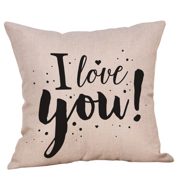 cushion cover i love you cotton linen happy valentine's day throw decorative pillows case profession funda cojin 45 * 45 d90805
cushion cover i love you cotton linen happy valentine's day throw decorative pillows case profession funda cojin 45 * 45 d90805