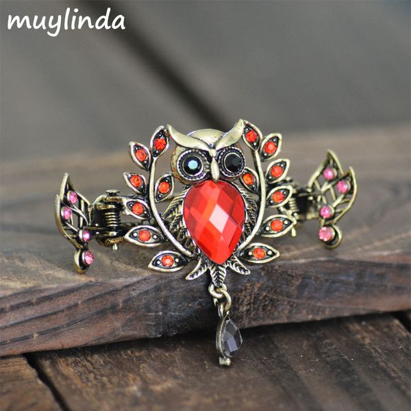 muylinda Vintage Bronze Owl Hair Claw Big Crystal Hair Barrettes Rhinestone Hair Clip Crab Accessories
muylinda Vintage Bronze Owl Hair Claw Big Crystal Hair Barrettes Rhinestone Hair Clip Crab Accessories