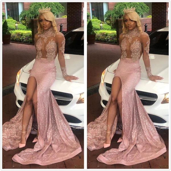 sheer long sleeves high neck lace mermaid prom dresses 2020 black girls lace applique split backless sweep train evening gowns bc3476
sheer long sleeves high neck lace mermaid prom dresses 2020 black girls lace applique split backless sweep train evening gowns bc3476