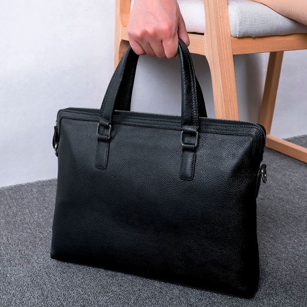 

baqi brand men briefcase bag men handbags genuine cow leather 2019 fashion computer business bag shoulder bags messenger