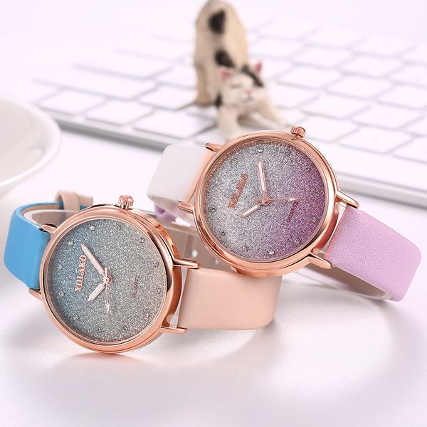 yolako clock women watches fashion simple gradient dial belt ladies quartz wristwatches reloj 30*, Slivery;brown
yolako clock women watches fashion simple gradient dial belt ladies quartz wristwatches reloj 30*, Slivery;brown