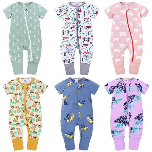 jumpsuits summer born baby girl boy clothes short sleeve zipper romper jumpsuit air-conditioned clothing one piece soft outfit, Blue
jumpsuits summer born baby girl boy clothes short sleeve zipper romper jumpsuit air-conditioned clothing one piece soft outfit, Blue