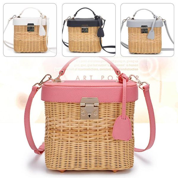 summer bohemia simple women leather strap natural single-shoulder crossbody bag natural material handmade woven round rattan bag
summer bohemia simple women leather strap natural single-shoulder crossbody bag natural material handmade woven round rattan bag