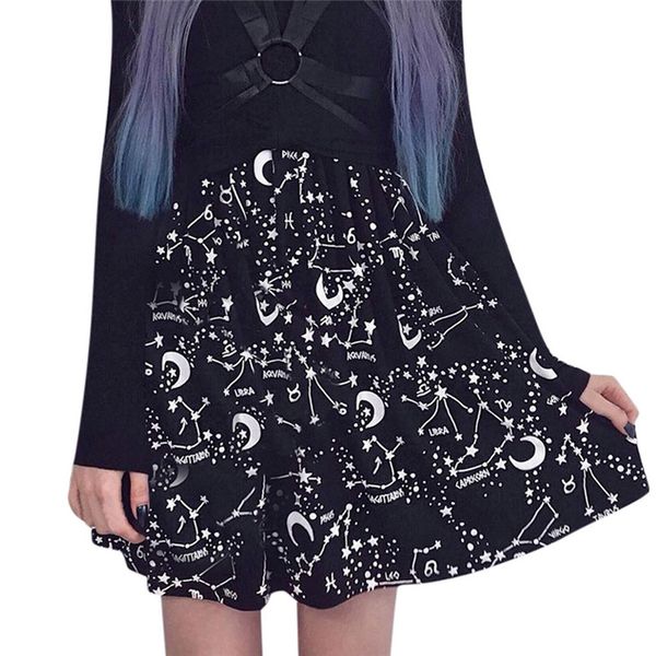 fashion women party gothic punk black starry sky moon print a-line short mini skirt for women and girls skirt 40my24
fashion women party gothic punk black starry sky moon print a-line short mini skirt for women and girls skirt 40my24