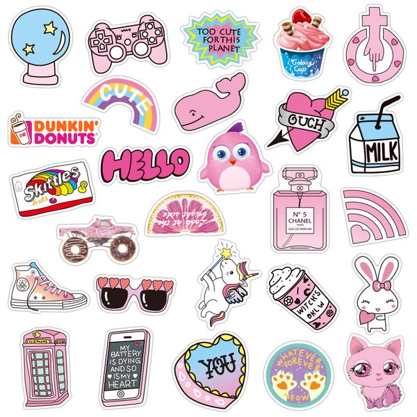 pink small fresh sticker waterproof suitcase scooter notebook mobile phone computer sticker
pink small fresh sticker waterproof suitcase scooter notebook mobile phone computer sticker