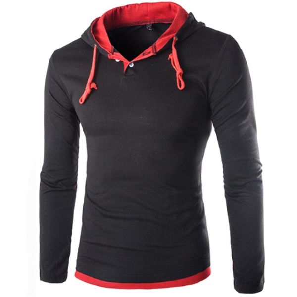 t shirt men brand fashion men 's hooded stitching design &tees t shirt men long sleeve slim male kawaii, White;black
t shirt men brand fashion men 's hooded stitching design &tees t shirt men long sleeve slim male kawaii, White;black