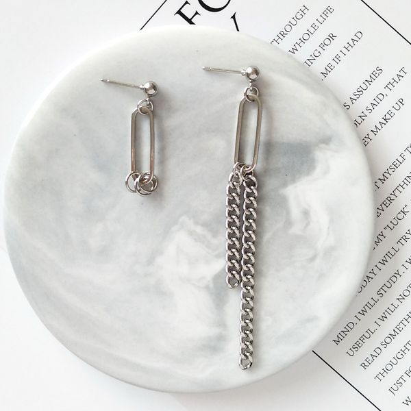 retro punk geometric chain pendant earrings asymmetric metal texture earrings personality fashion nightclub party jewelry drop shipping, Silver
retro punk geometric chain pendant earrings asymmetric metal texture earrings personality fashion nightclub party jewelry drop shipping, Silver