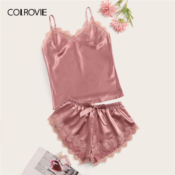 colrovie розовые ресницы кружева атласные cami pj set 2019 sexy sleepwear sleepwear solid пижамы женщины короткие наборы женские пижамы комп, Black;red
colrovie розовые ресницы кружева атласные cami pj set 2019 sexy sleepwear sleepwear solid пижамы женщины короткие наборы женские пижамы комп, Black;red