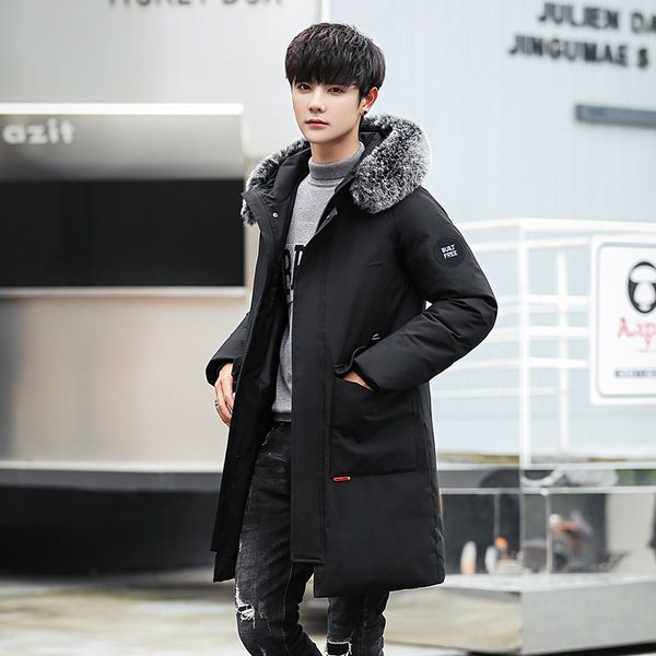 thick warm winter jacket men casual white duck down jackets coats large fur hooded black down parka pluma hombre
thick warm winter jacket men casual white duck down jackets coats large fur hooded black down parka pluma hombre
