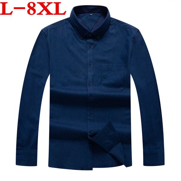 big plus size 8xl 7xl long sleeve 100% cotton easy care loose fit striped business men casual shirts comfortable, White;black
big plus size 8xl 7xl long sleeve 100% cotton easy care loose fit striped business men casual shirts comfortable, White;black
