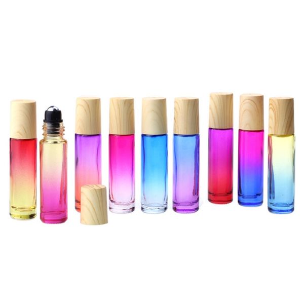 10ml glass roll on bottles essential oil perfume bottle gradient color roller bottles with wood grain cap stainless steel balls roll-on bott
10ml glass roll on bottles essential oil perfume bottle gradient color roller bottles with wood grain cap stainless steel balls roll-on bott