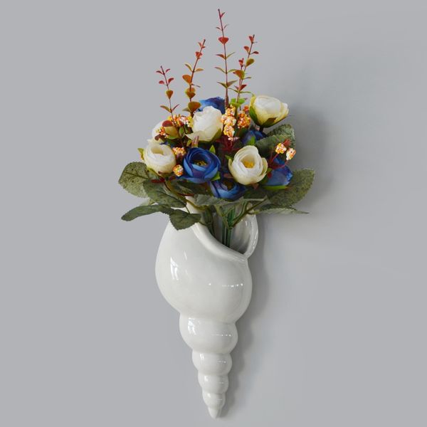 modern white ceramic sea shell conch flower vase wall hanging home decor living room background wall decorated vase
modern white ceramic sea shell conch flower vase wall hanging home decor living room background wall decorated vase