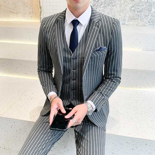 5xl plus size mens suits slim fit gentlemen formal suits for mens stripe 3 piece classic clothing smoking grey tuxedo, White;black
5xl plus size mens suits slim fit gentlemen formal suits for mens stripe 3 piece classic clothing smoking grey tuxedo, White;black