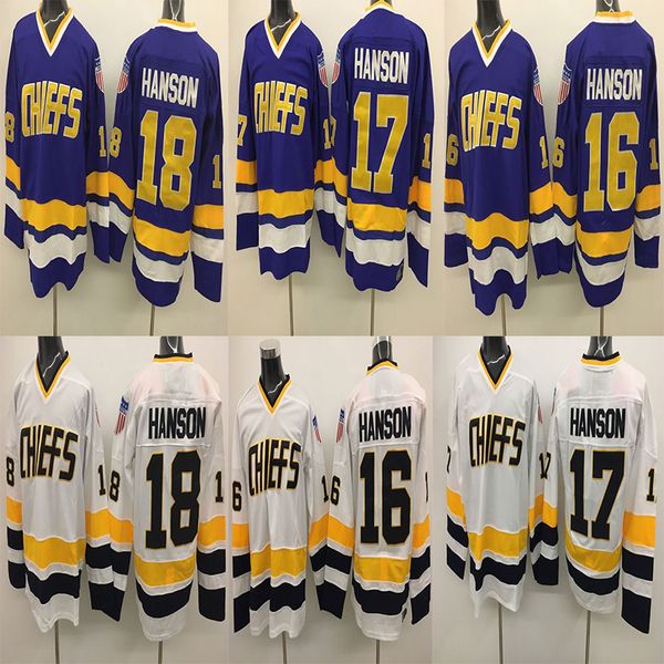Hanson Brothers Charlestown Hockey Jerseys 16 Jack 17 Steve 18 Jeff SlapShot Jerseys Stitched Jersey 
Hanson Brothers Charlestown Hockey Jerseys 16 Jack 17 Steve 18 Jeff SlapShot Jerseys Stitched Jersey