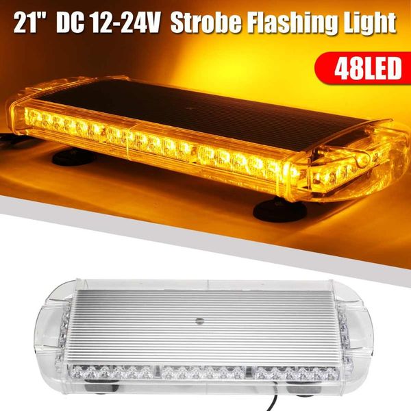audew 12v-24v universal 21" 48led car warning emergency flashing strobe light bar amber beacon car light assembly
audew 12v-24v universal 21" 48led car warning emergency flashing strobe light bar amber beacon car light assembly