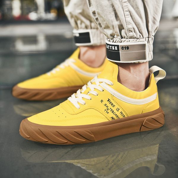 2020 popular youth men casual footwear yellow flats casual shoes mens wearable leather shoes for men sneakers, Black
2020 popular youth men casual footwear yellow flats casual shoes mens wearable leather shoes for men sneakers, Black