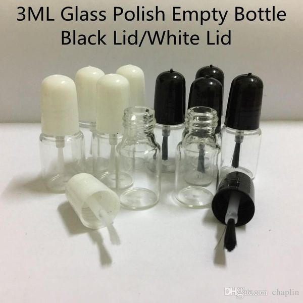 3ml mini glass polish empty bottle with brush black white lid 16*42mm round clear cosmetic cosmetic nail polish sample containers tube
3ml mini glass polish empty bottle with brush black white lid 16*42mm round clear cosmetic cosmetic nail polish sample containers tube
