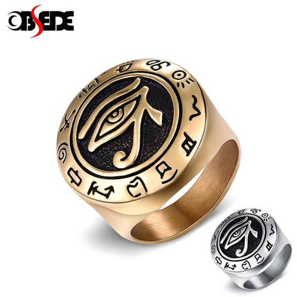 biker ring for men gold silver color egyptian eye of horus talisman 316l stainless steel finger ring fashion amulet jewelry gift, Golden;silver
biker ring for men gold silver color egyptian eye of horus talisman 316l stainless steel finger ring fashion amulet jewelry gift, Golden;silver
