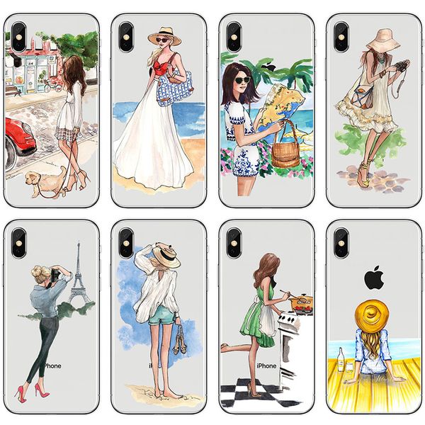 for iphone 11 pro xs max xr shopping hand drawn girl phone case 6 7 8 x plus transparent soft cell phone cases
for iphone 11 pro xs max xr shopping hand drawn girl phone case 6 7 8 x plus transparent soft cell phone cases