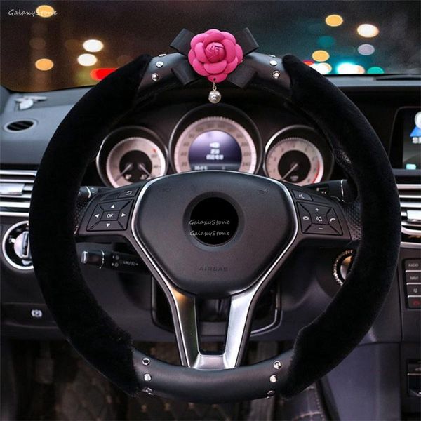 15" /38cm camellia flowers pu leather car steering wheel cover black red anti-slip protect cover
15" /38cm camellia flowers pu leather car steering wheel cover black red anti-slip protect cover