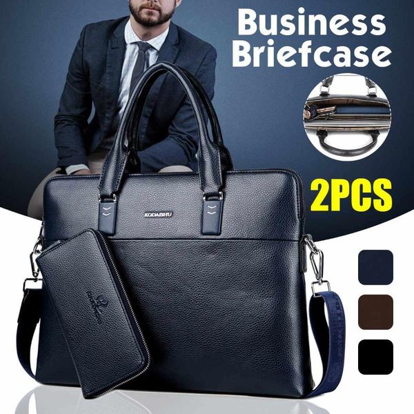 2pcs fashion men's business pu leather briefcase bag with purse handbag lapshoulder bags messenger bags bolso hombre maleta
2pcs fashion men's business pu leather briefcase bag with purse handbag lapshoulder bags messenger bags bolso hombre maleta