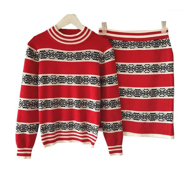 womens skirt fashion knitwear two piece dress europe and american styles ladies clothes designer striped pattern, White
womens skirt fashion knitwear two piece dress europe and american styles ladies clothes designer striped pattern, White