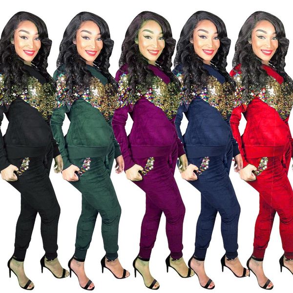 зима женщины tracksuit velvet sequined конструктора костюмы 2pcs толстовки длинные брюки одежда наборы, White
зима женщины tracksuit velvet sequined конструктора костюмы 2pcs толстовки длинные брюки одежда наборы, White