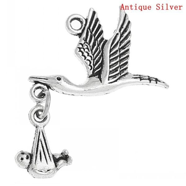 doreenbeads 20pcs silver color flying stork w/dangling baby in bundle charm pendants 29mm x24mm(1 1/8" x1
doreenbeads 20pcs silver color flying stork w/dangling baby in bundle charm pendants 29mm x24mm(1 1/8" x1