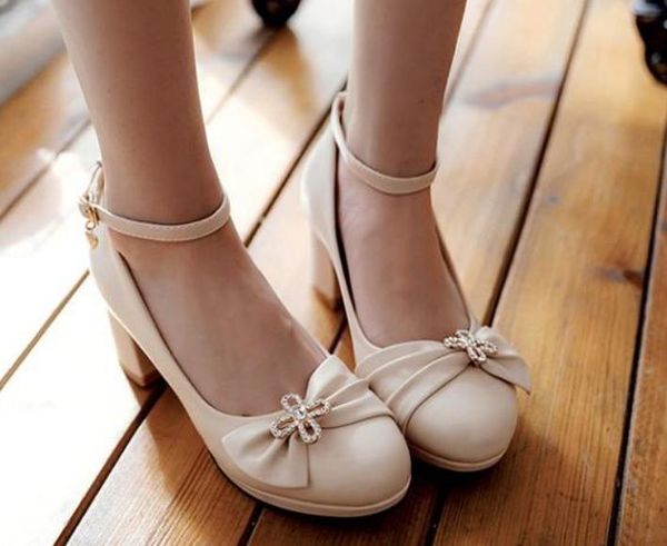 2019 women's shoes in spring and autumn with new style high heel coarse heel round head@161, Black
2019 women's shoes in spring and autumn with new style high heel coarse heel round head@161, Black